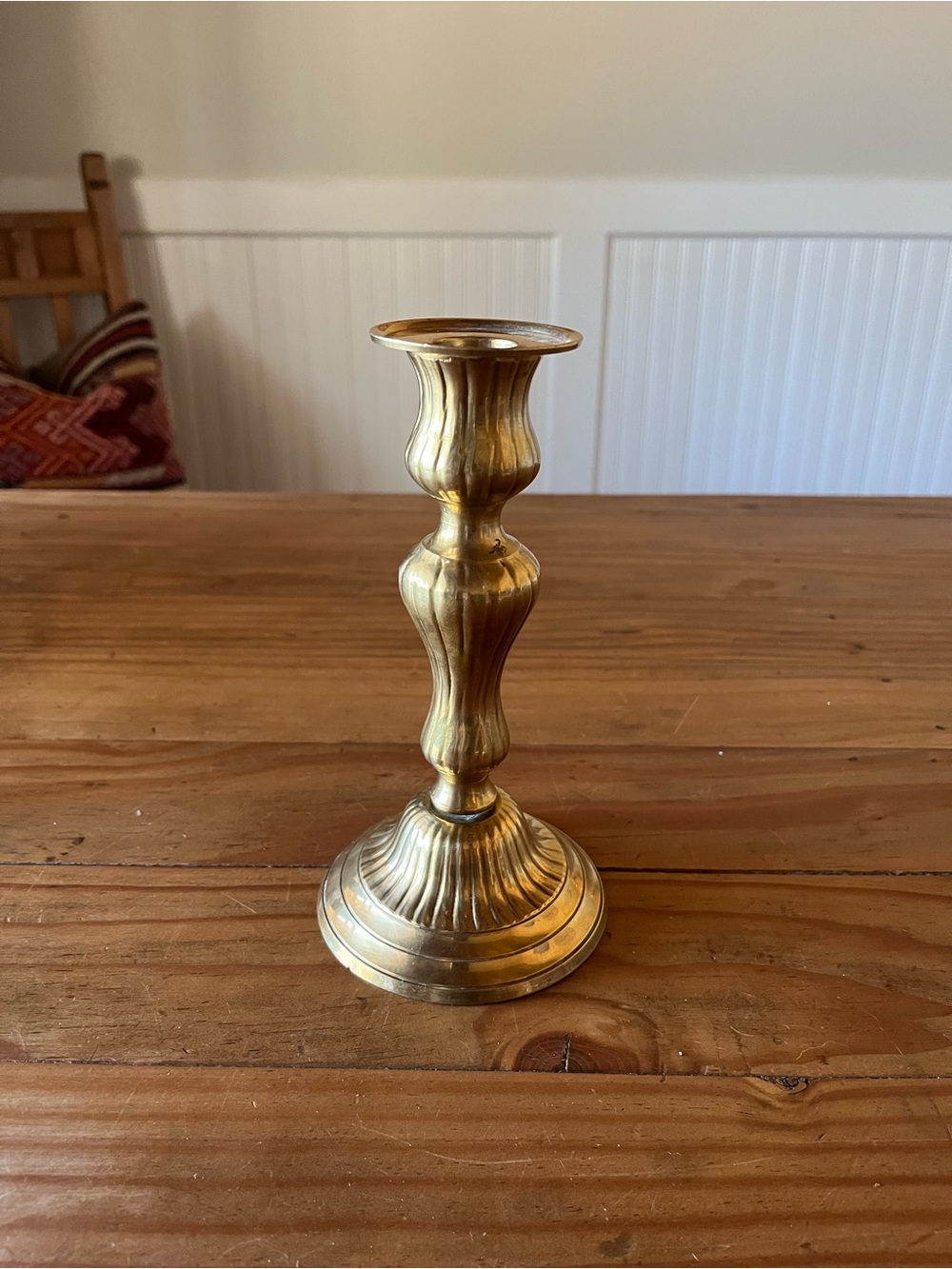 Vintage Brass Candlestick Holder